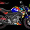 Decal Stiker YAMAHA New Vixion BLUE SUNMOON VR46